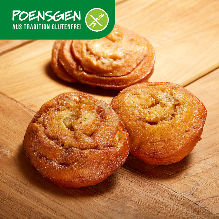 Apfelberliner glutenfrei 2x110g - Poensgen
Entdecken Sie unsere köstlichen Apfelberliner – saftig und zart, perfekt für alle, die bewussten Genuss lieben. Ob zur Kaffeepause, als kleiner Snack zwischendurch oder einfach, um sich etwas Süßes zu gönnen – dieser Leckerbissen überzeugt auf ganzer Linie.
