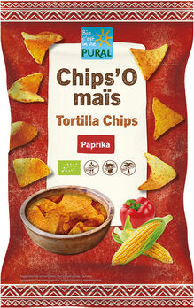 Chips'O mais Paprika ( Nachos) 125g- Pural Bio
Entdecken Sie die knusprigen und würzigen glutenfreien Bio Mais-Chips Paprika von Pural. Perfekt zum Dippen und Snacken, ob bei einem Filmabend oder auf einer Party.
