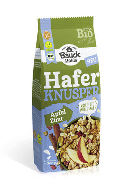 Hafer Knusper Müsli Apfel Zimt 300g - Baukhof Bio
Ein Hauch von Herbst für jeden Tag: Das Hafer-Knusper-Müsli Apfel-Zimt von Bauck Mühle vereint zarte Haferflocken mit fruchtigen Apfelstückchen und einer feinen Zimtnote. Veredelt mit knusprigen Crunchies, luftigen Pops und goldenen Cornflakes entsteht ein herrlich aromatischer Mix. Selbstverständlich glutenfrei, vegan und Bio-zertifiziert – für natürlichen Genuss ganz ohne Kompromisse.
