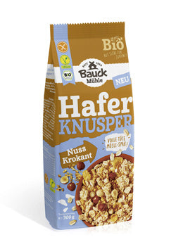 Hafer Knusper Müsli Nuss Krokant 300g - Bauckhof Bio
Knuspriger Genuss trifft auf feine Röstaromen: Das Hafer-Knusper-Müsli Nuss-Krokant von Bauck Mühle vereint sorgfältig geröstete Nüsse mit zartem Krokant zu einer besonders köstlichen Mischung. Es ist glutenfrei, vegan und trägt das Bio-Siegel – perfekt für einen bewussten Start in den Tag.