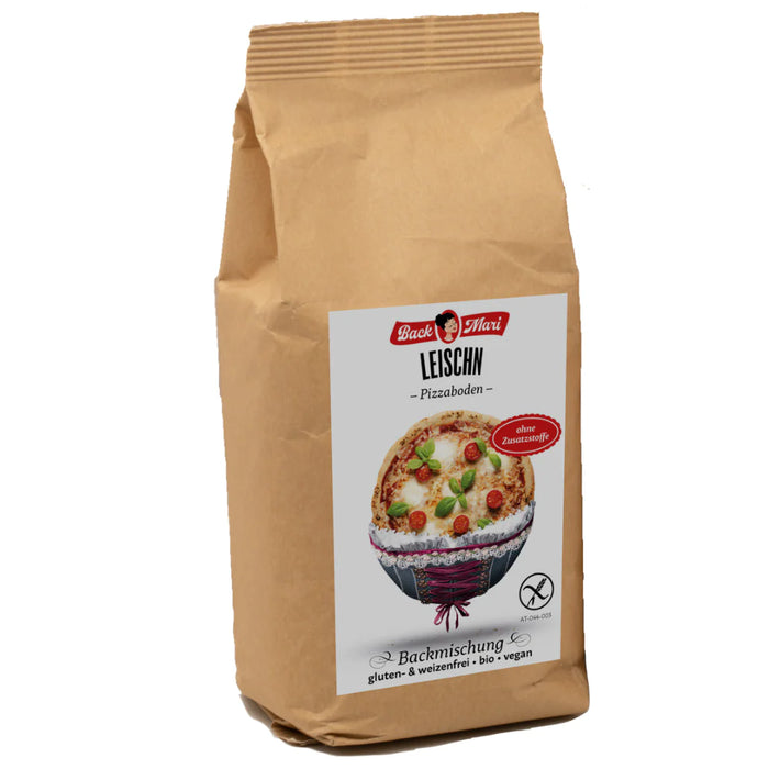 "Leischn" Backmischung Pizzaboden 350g - Backmari Bio
Die Leischn bringt den individuellen, glutenfreien Pizzagenuss zu dir nach Hause. So steht Genussmomenten in Bio-Qualität, ganz ohne Weizen und Gluten, nichts mehr im Wege. Einfach und felxibel in der Zubereitung und für jeden Geschmack.