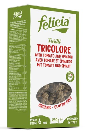Reis-Fusilli-Tricolore 250g - Felicia Bio