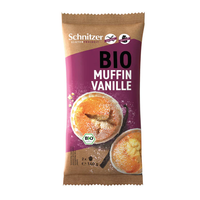 Vanille-Muffins 140g - Schnitzer Bio
Locker, luftig, leicht - genießen Sie den feinen Vanillegeschmack der auf der Zunge zergeht.