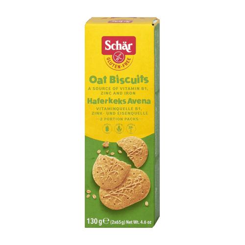 Avena Haferkekse 130g - Schär
Der neue glutenfreie Haferkeks von Schär, sorgt für genussvolle-Momente und überzeugt gesundheitsbewusste Konsumenten, wegen seines Natürlich hohen Ballaststoffgehaltes und 55% glutenfreien Vollkornhafer.