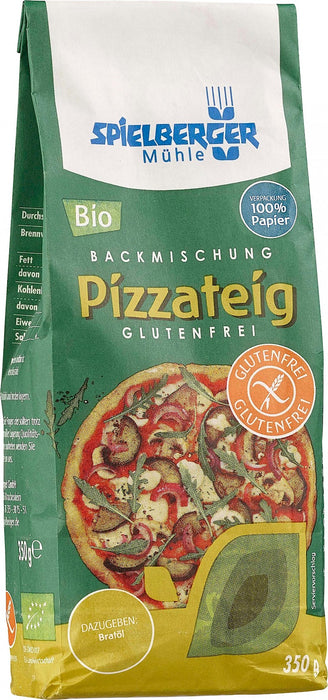 Backmischung Pizzateig 350g - Spielberger Bio
Glutenfreie Pizza zu backen ist schwierig? Nicht mit unserer Backmischung für glutenfreien Pizzateig. Ganz einfach zubereitet ist der Pizzateig genauso lecker wie beim Lieblingsitaliener.