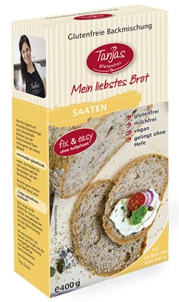 Backmischung für Saatenbrot 400g - Tanjas glutenfrei
Glutenfreie Brotbackmischung Saaten von Tanjas glutenfrei. Das mild-aromatische Landbrot mit wertvollen Saaten! Kürbiskerne, Mohn und Sesam verfeinern das Brot herrlich und zum Vorschein kommt ein weiches, feinporiges Brot mit einer köstlichen Note. Für süßen und herzhaften Belag ideal.