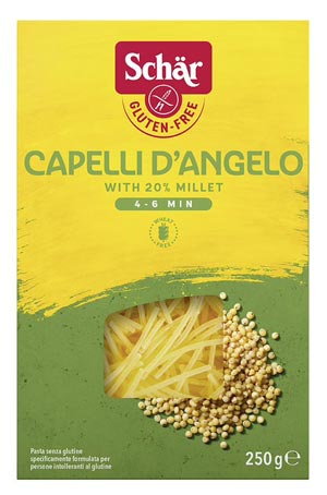 Capelli d`Angelo (Suppennudeln ) 250g - Schär
Capelli d Angelo von Schär sind glutenfreie Suppennudeln
