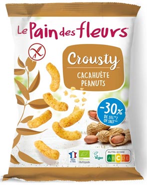 Crousty Erdnussflips 75g- Le Pain de Fleurs
Glutenfreie Bio Erdnussflips von Le Pain des fleurs. 