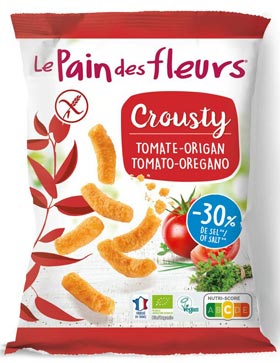 Crousty Flips mit Tomate 75g - Le Pain des Fleurs
Glutenfreie Bio Flips mit Tomate von Le Pain des fleurs. 