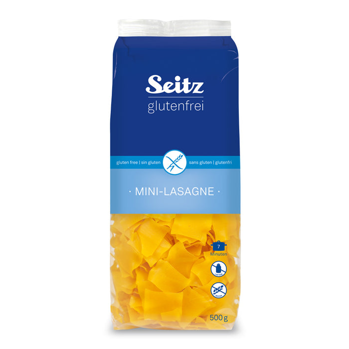 Mini Lasagne ( Fleckerl ) 500g - Seitz
Die kleine Schwester der Lasagne hat dieser Einiges voraus. Sie lässt sich neben klassichen Aufläufen auch in Pfannengerichten, als Beilage und in Form von Salaten bestens verwenden