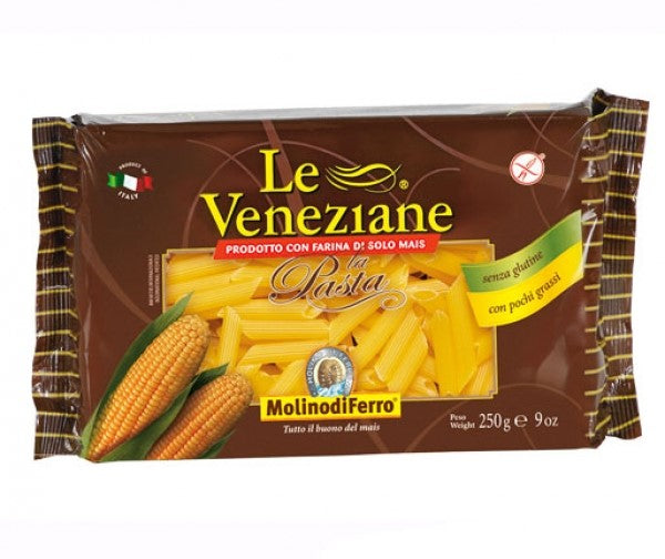 Penne Rigate 250g Le Veneziane
Die Penne Rigate sind schräg geschnittene, geriffelte Röhrchen.