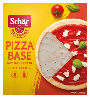 Pizza Base 300g - Schär
Glutenfreie Pizzaböden
