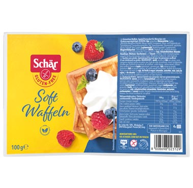 Soft Waffeln 100g - Schär
Glutenfreier Waffelgenuss für Groß und Klein
