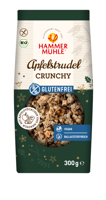 Apfelstrudel Crunchy 300g -Hammermühle Bio