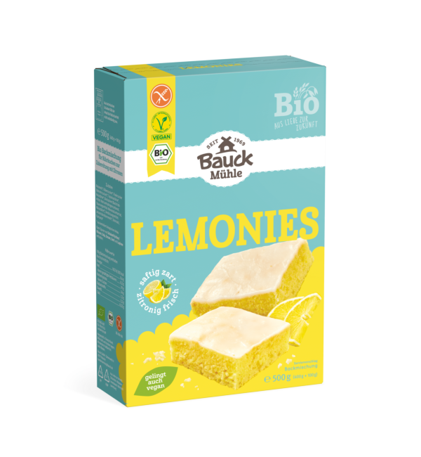 Backmischung Lemonies 500g - Bauck Mühle

Diese glutenfreie Backmischung ist perfekt für alle, die den kleinen süßen Genuss zwischendurch lieben.