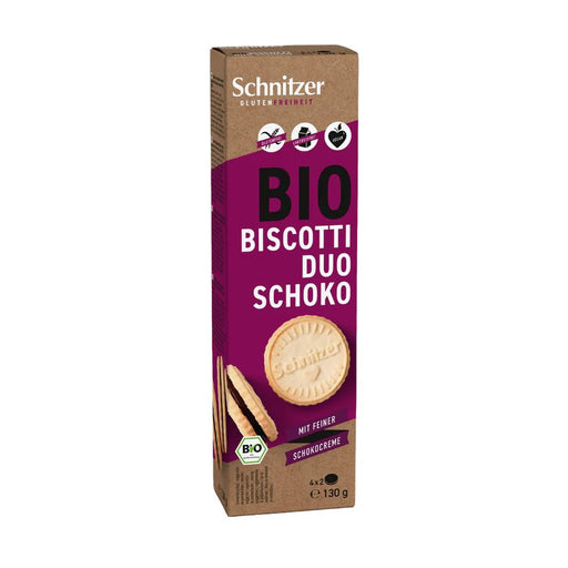 Biscotti Duo Schoko 130g - Schnitzer

Dank ihrer veganen und glutenfreien Rezeptur eignen sich die Biscotti ideal für alle, die bewusst genießen möchten, ohne auf klassischen Keksgenuss zu verzichten.