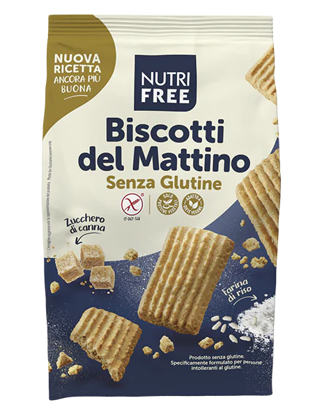 Biscotti del Mattino Frühstückskeks 300g- Nutri Free

Biscotti del Mattino von Nutrifree sind leckere glutenfreie Kekse mit Rohrzucker.