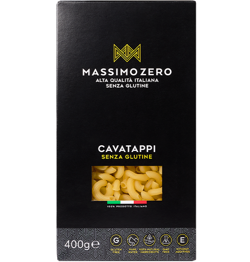 Cavatappi 400g - Massimo Zero

Die glutenfreien Cavatappi von Massimo Zero begeistern mit ihrer charakteristischen Korkenzieherform und bringen Abwechslung in klassische Pasta-Gerichte.