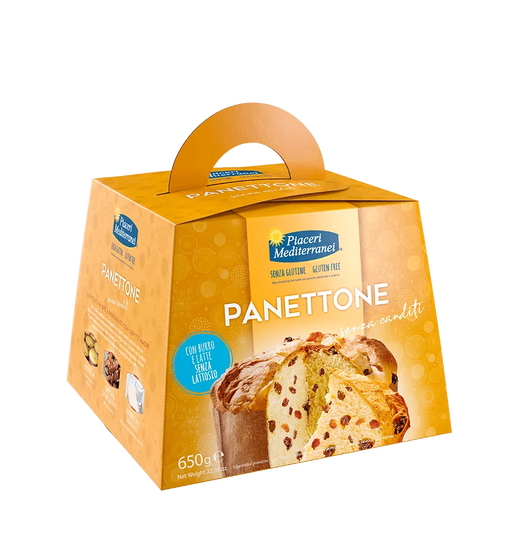Classic Panettone 650g - Piaceri

Italienischer Weihnachtsgenuss für alle – ganz ohne Kompromisse.
Unser Panettone ohne kandierte Früchte ist die perfekte Wahl für alle, die klassische Festtagsstimmung lieben, aber auf Gluten und Laktose verzichten möchten.