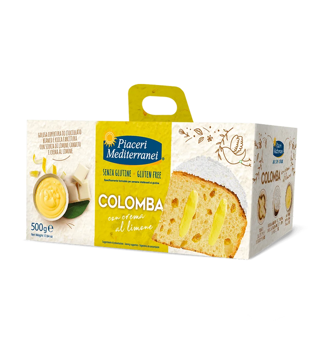 Colomba Limone 500g -Piaceri

Verfeinert mit einer zarten Kuvertüre aus weißer Schokolade und kandierter Zitronenschale, wird jeder Bissen zu einem harmonischen Geschmackserlebnis. Perfekt für alle, die feine Aromen lieben – ein köstlicher Höhepunkt für Ihr Osteressen!
