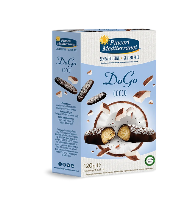 Dogo Cocco - Butterkekse mit Schoko-Kokos Hülle 120g - Piaceri Mediterranei