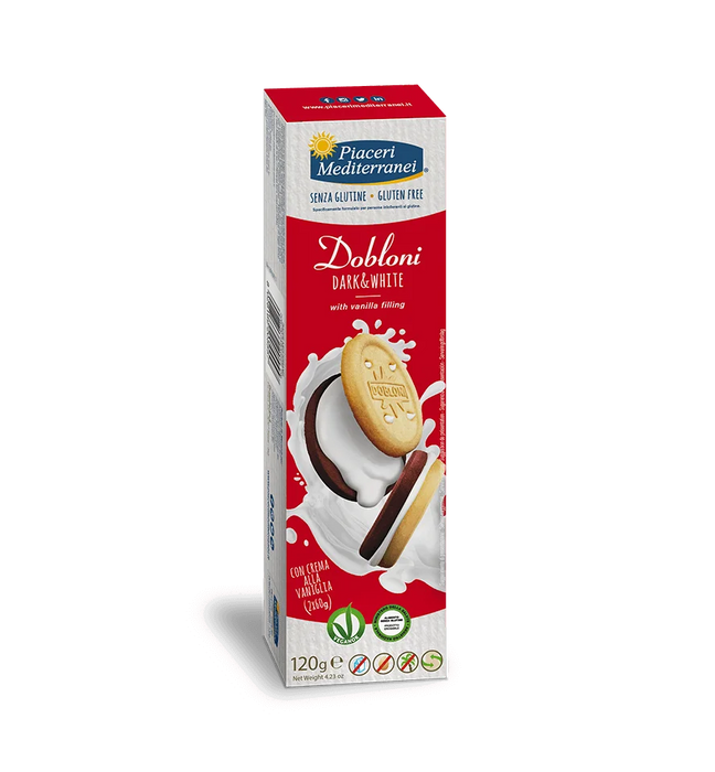 Dobloni Kekse Dark & White 120g - Piaceri Mediterranei