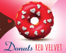 Donut Red Velvet 45g - Piaceri

Ein echter Hingucker mit unwiderstehlichem Geschmack: Die Donuts Red Velvet von Piaceri Mediterranei vereinen saftige Konsistenz mit einer intensiv roten Glasur und liebevollen weißen Herzchen als Dekoration.