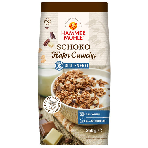 Hafer Schoko Crunchy 350g- Hammermühle

Das Hafer Schoko Crunchy von Hammermühle ist reich an Ballaststoffen und natürlich glutenfrei.&nbsp;