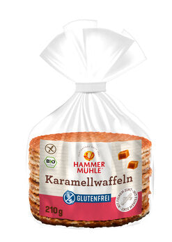 Karamellwaffeln 210g - Hammermühle

Perfekt zu einer Tasse Kaffee oder Tee ☕, als Snack für zwischendurch oder als kleines Highlight auf der Kaffeetafel. Einfach genießen und sich verwöhnen lassen!