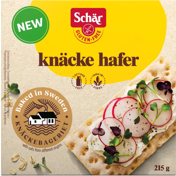 Knäcke Hafer Brot 215g - Schär

Das Knäcke Hafer Brot von Schär ist die perfekte Kombination aus traditionellem schwedischen Knäckebrot und hochwertigen glutenfreien Zutaten.