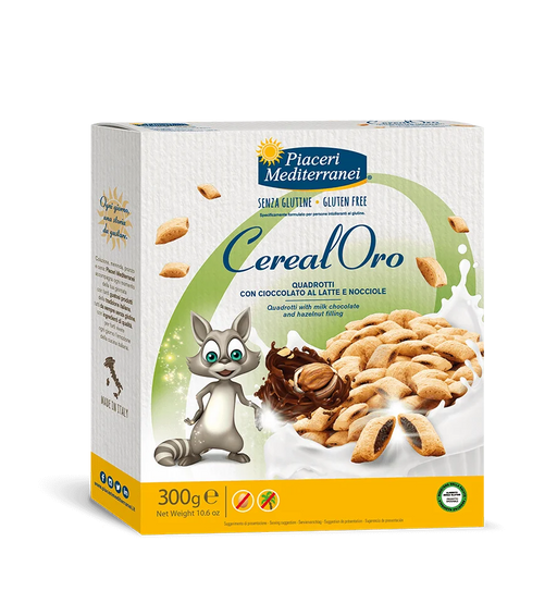 Knusprige Schoko-Haselnuss Kissen 300g - Piaceri Mediterranei

Die glutenfreien Getreidekissen von Piaceri Mediterranei, gefüllt mit einer köstlichen Schokoladen-Haselnusscreme, sind ein Genuss für die ganze Familie. Hergestellt aus Reis-, Hafer- und Maismehl, bieten sie eine leckere Alternative für Ihr Frühstück. 