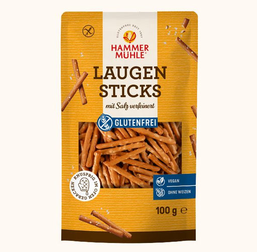Laugen Sticks 100g -Hammermühle

Diese köstlichen glutenfreien Laugensticks sind der perfekte Snack für zwischendurch! Goldbraun und knusprig gebacken, bieten sie ein unwiderstehliches Knusper-Erlebnis.
