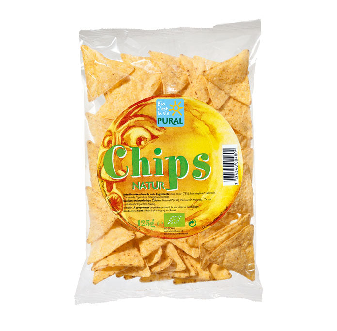 Chips'O mais Natur( Nachos) 125g - Pural Bio