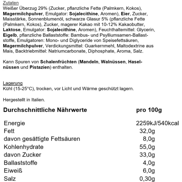 Donut mit weißer und dunkler Schokolade 90g - Piaceri Mediterranei