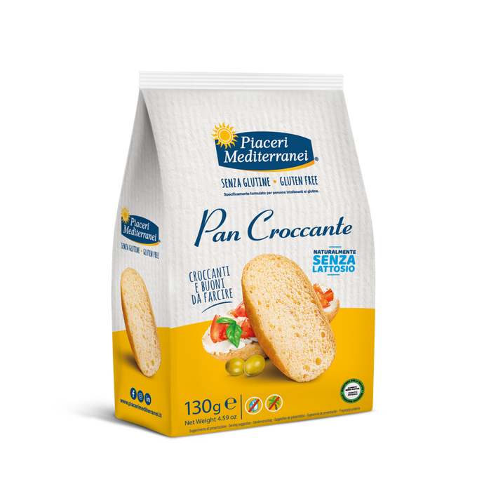 Pan Croccante 130g - Piaceri

Leicht, luftig und herrlich knackig: Pan Croccante ist der perfekte Begleiter für alle, die glutenfreien Genuss mit extra Biss lieben.