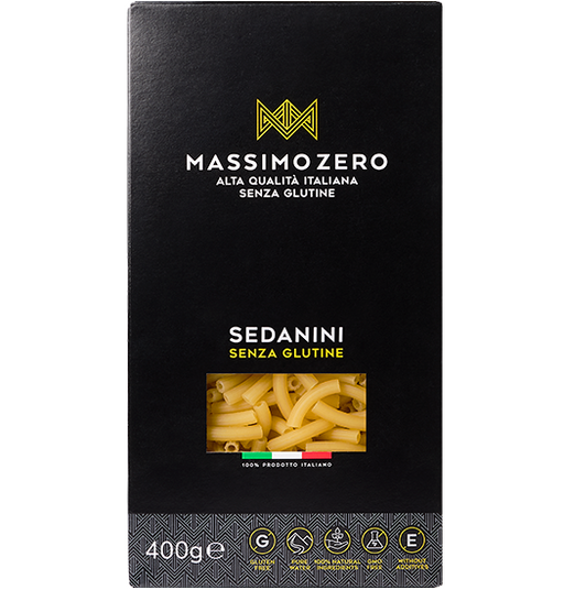 Sedanini 400g - Massimo Zero

Die glutenfreien Sedanini von Massimo Zero überzeugen mit ihrer kleinen, leicht gebogenen Form und sind ein vielseitiger Klassiker der italienischen Küche.