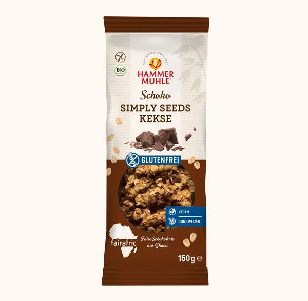 Simply Seeds Kekse Schoko 150g - Hammermühle Bio