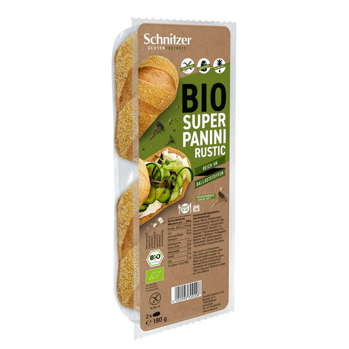 Rustic Panini Super Panini Rustic 180g - Schnitzer — Vital Gourmet