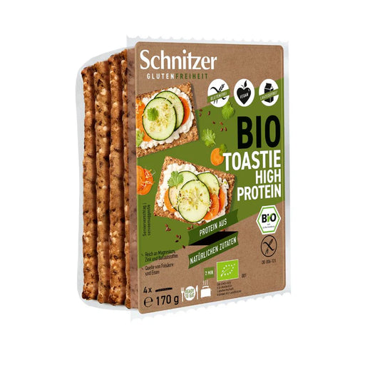 Toastie High Protein 170g - Schnitzer

Toastie nach Belieben toasten oder direkt genießen – perfekt als nahrhaftes Frühstück oder energiereicher Snack für zwischendurch!