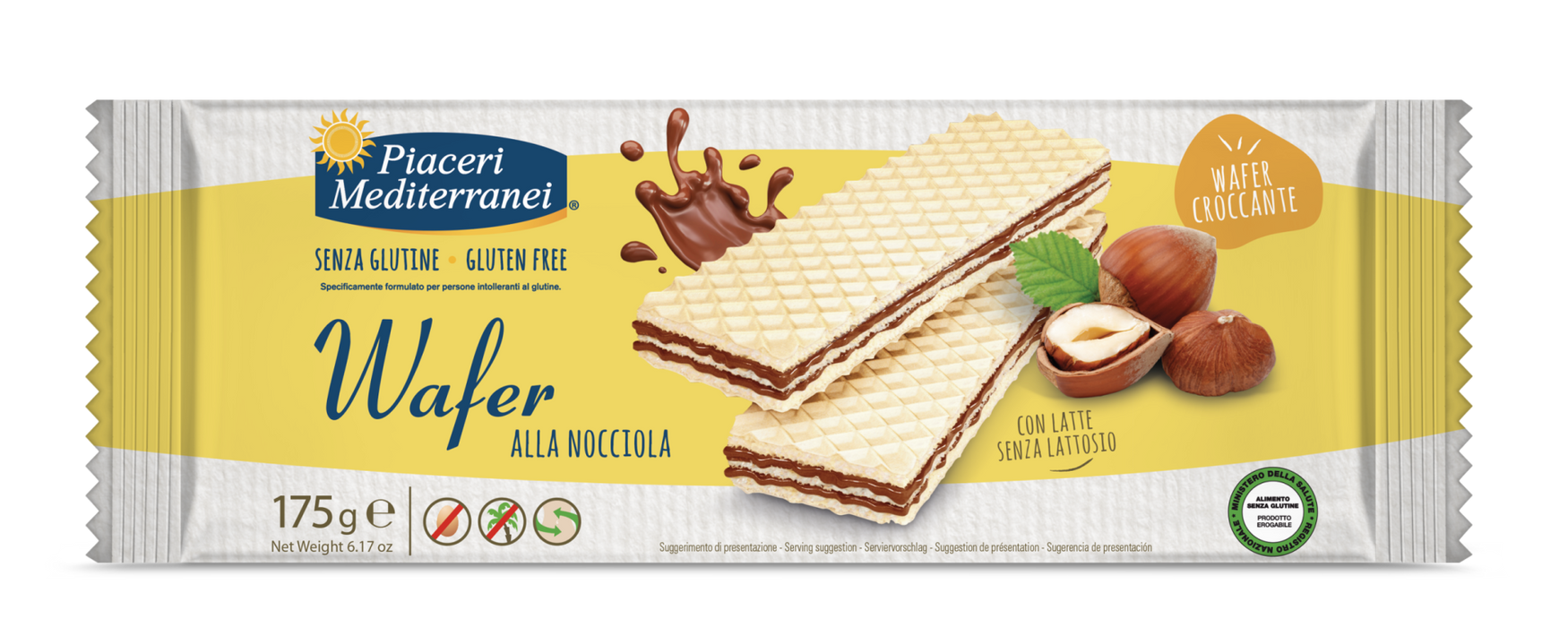 Wafer Nocciola 175g- Piaceri