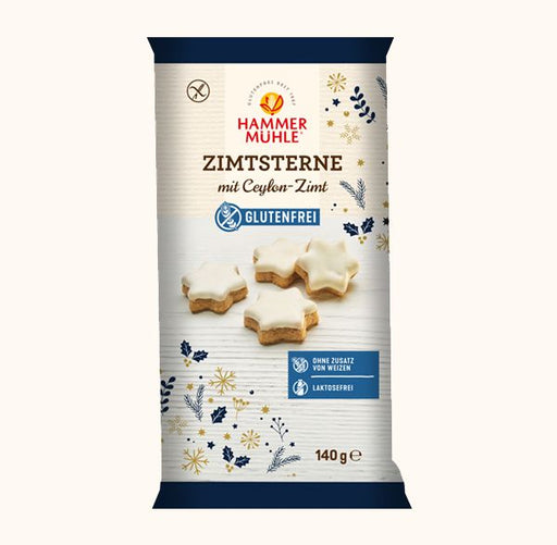 Zimtsterne 140g- Hammermühle

Glutenfreie Zimtsterne von Hammermühle. Leckere Marzipansterne mit Zuckerüberzug.