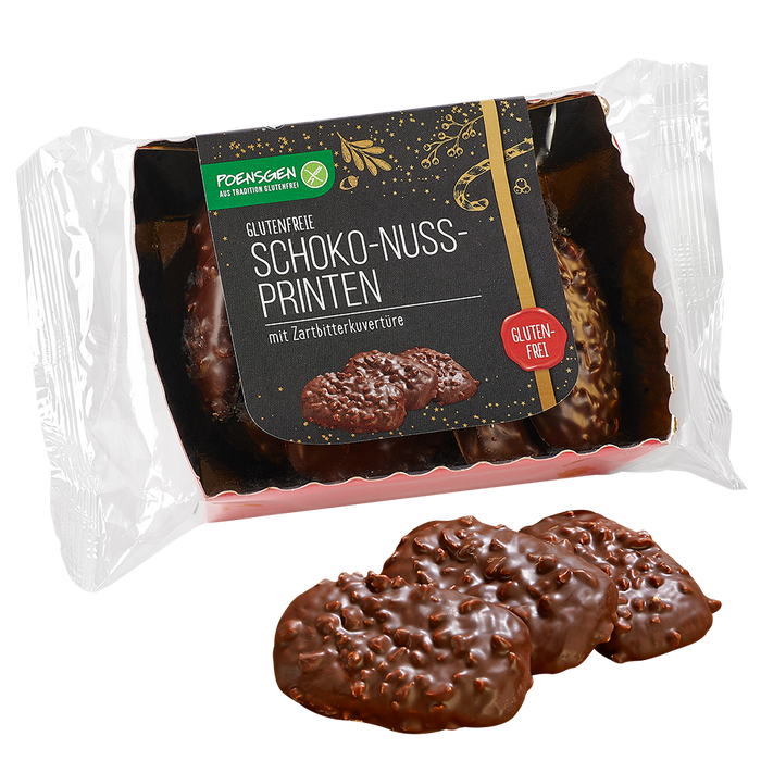 Schoko-Nuss-Printen glutenfrei 175g -Poensgen