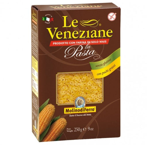 Anellini -250g - Le Veneziane

Die Anellini sind etwas kleinere, ringförmige und natürlich glutenfreie Suppennudeln