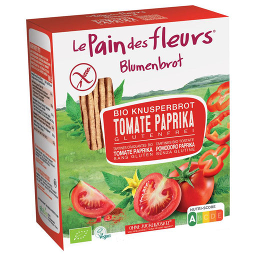 Bio Knusperbrot Tomate Paprika - Blumenbrot bio