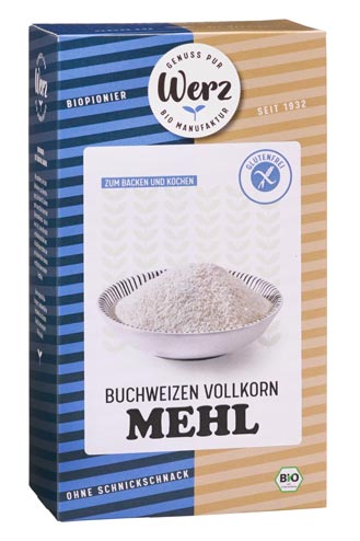 Buchweizen-Vollkorn Mehl 1000g - Werz Bio
