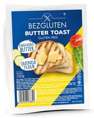 Butter-Toastbrot glutenfrei 320g - Bezgluten C171