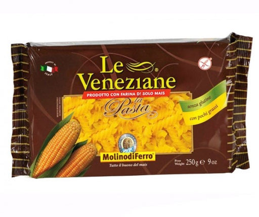Eliche 250g - Le Veneziane

Die glutenfreien Eliche von Molino di Ferro in der klassischen Spiralform aus der Le Veneziane Linie werden ausschließlich aus glutenfreiem Maismehl hergestellt. Sie eignen sich hervorragend für diverse Nudelgerichte.