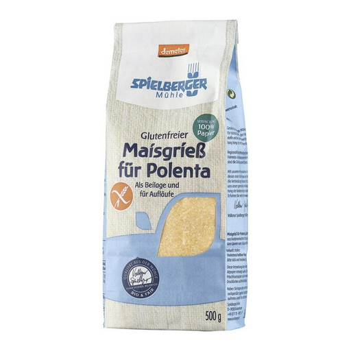 Maisgrieß für Polenta 500g- Spielberger Bio Demeter

Spielberger Polenta aus Maisgrieß, glutenfrei
kann sowohl für herzhafte Gerichte als auch für Nachspeisen oder Kuchen verwendet werden. 
