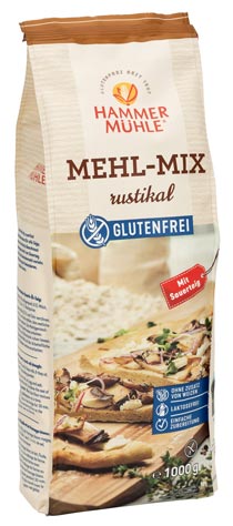Mehl Mix rustikal 1000g - Hammermühle

Mehl-Mix rustikal von Hammermühle ist ein glutenfreies Allroundmehl / Basismehl.