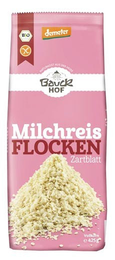 Milchreisflocken Zartblatt 425g- Bauckhof bio

Glutenfreie Milchreis Flocken Zartblatt von Bauckhof. Ergeben mit Milch und je nach Geschmack etwas Zimt und Zucker ein ideales Frühstück.
Milchreisflocken sind süßlich im Geschmack mit dem vollen Aroma des Rundkorn-Milchreises.